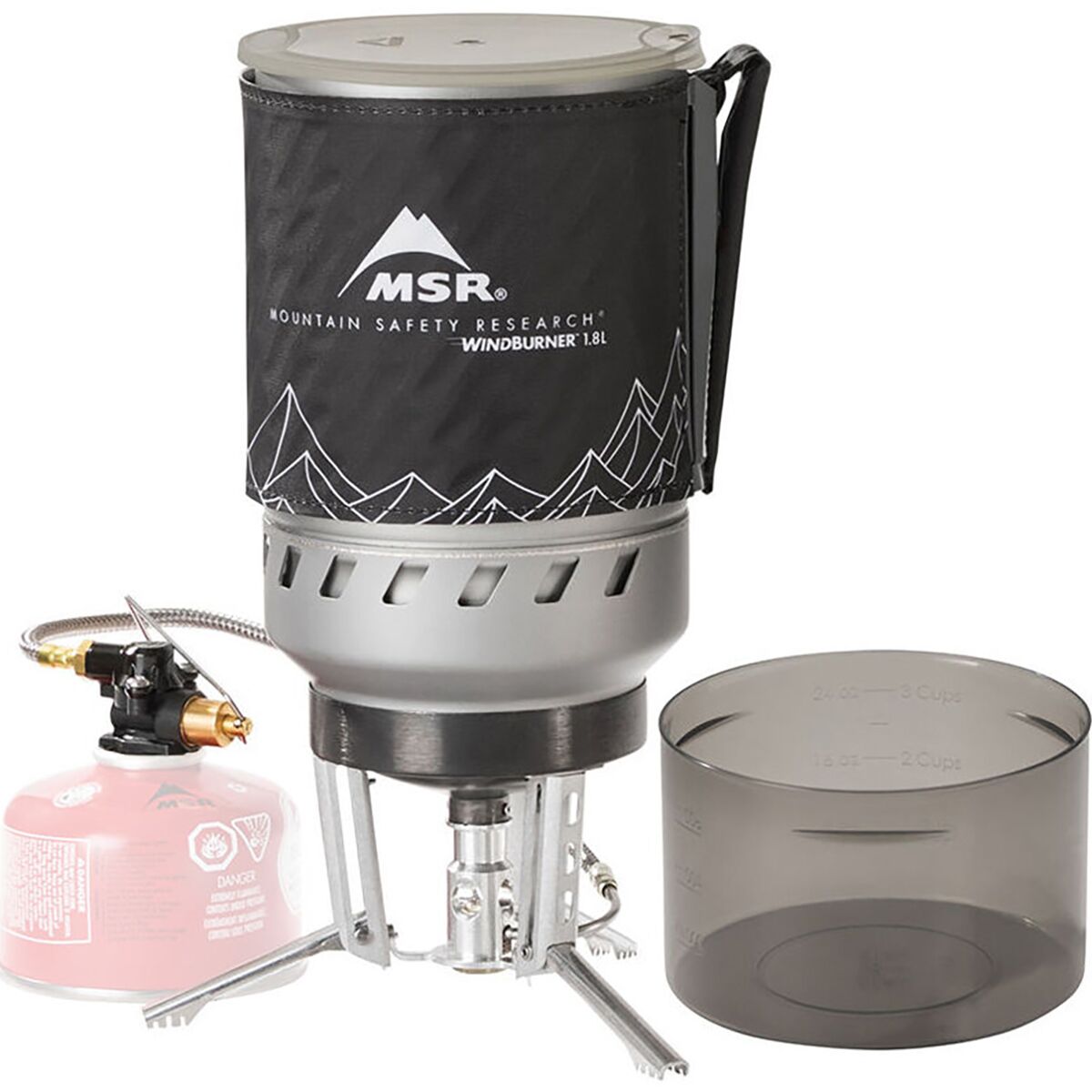 MSR Windburner Duo Stove System in Black - Size: 1.8L