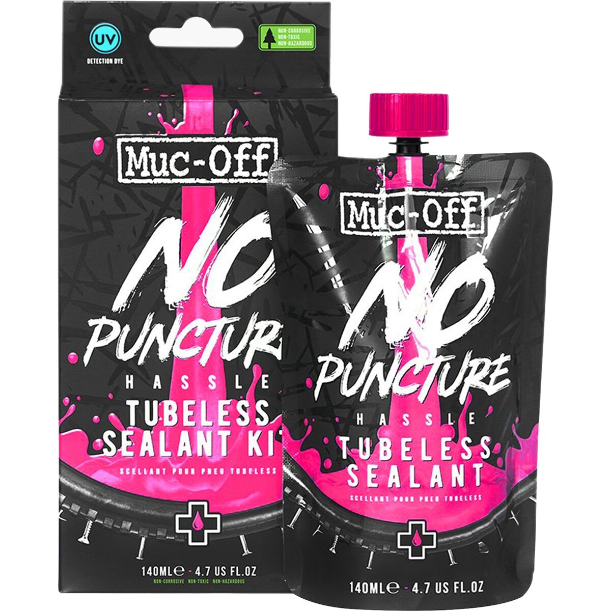 Muc-Off No Puncture Hassle Tubeless Tire Sealant Kit - Size: 1L