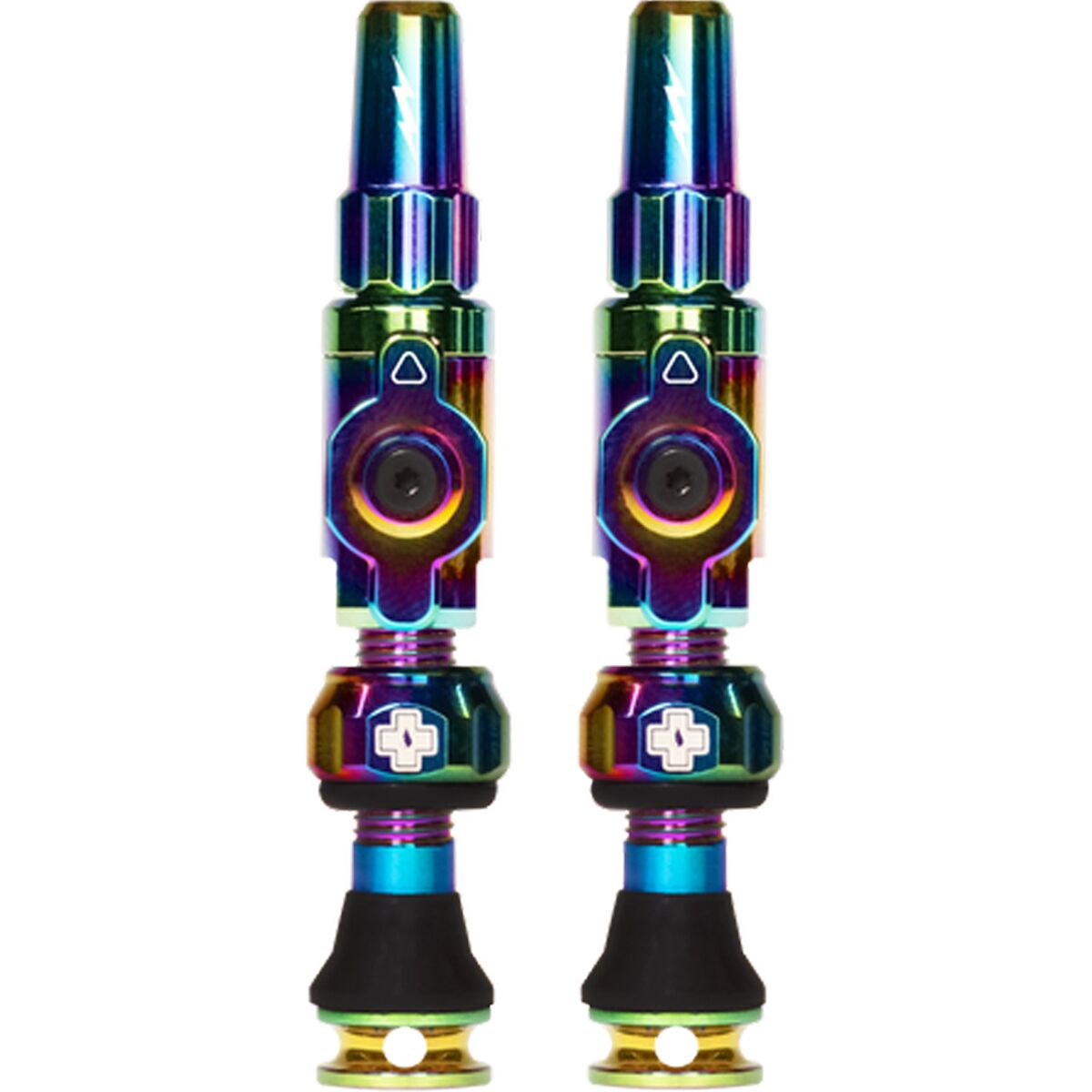 Muc-Off Big Bore Lite Tubeless Valves in Iridescent - Size: Medium