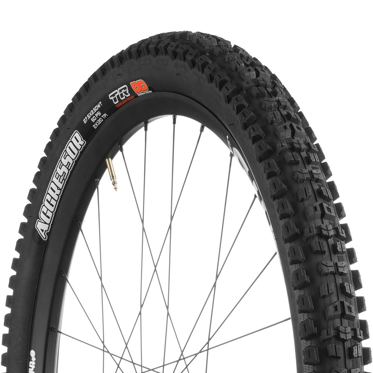 Maxxis Maxxis Aggressor Wide Trail Double Down/TR 27.5in Tire in Black, Dual Compound - Size: 27.5x2.5 - $99.00 at SteepandCheap.com