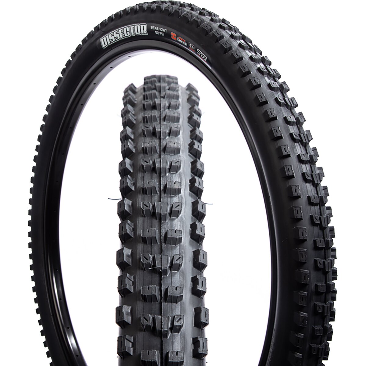 Maxxis Maxxis Dissector Wide Trail Dual Compound EXO/TR 29in Tire in Black, Dual Compound - Size: 29x2.4 - $72.38 at Steep and Cheap