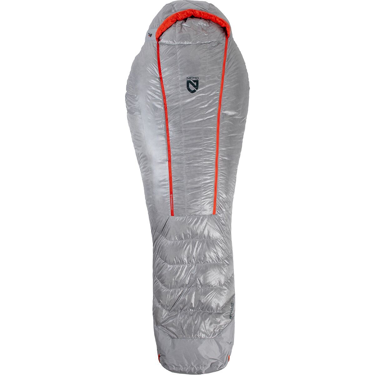 NEMO Equipment Inc. Coda Endless Promise Sleeping Bag: 25/35F Down in Titanium - Size: Short