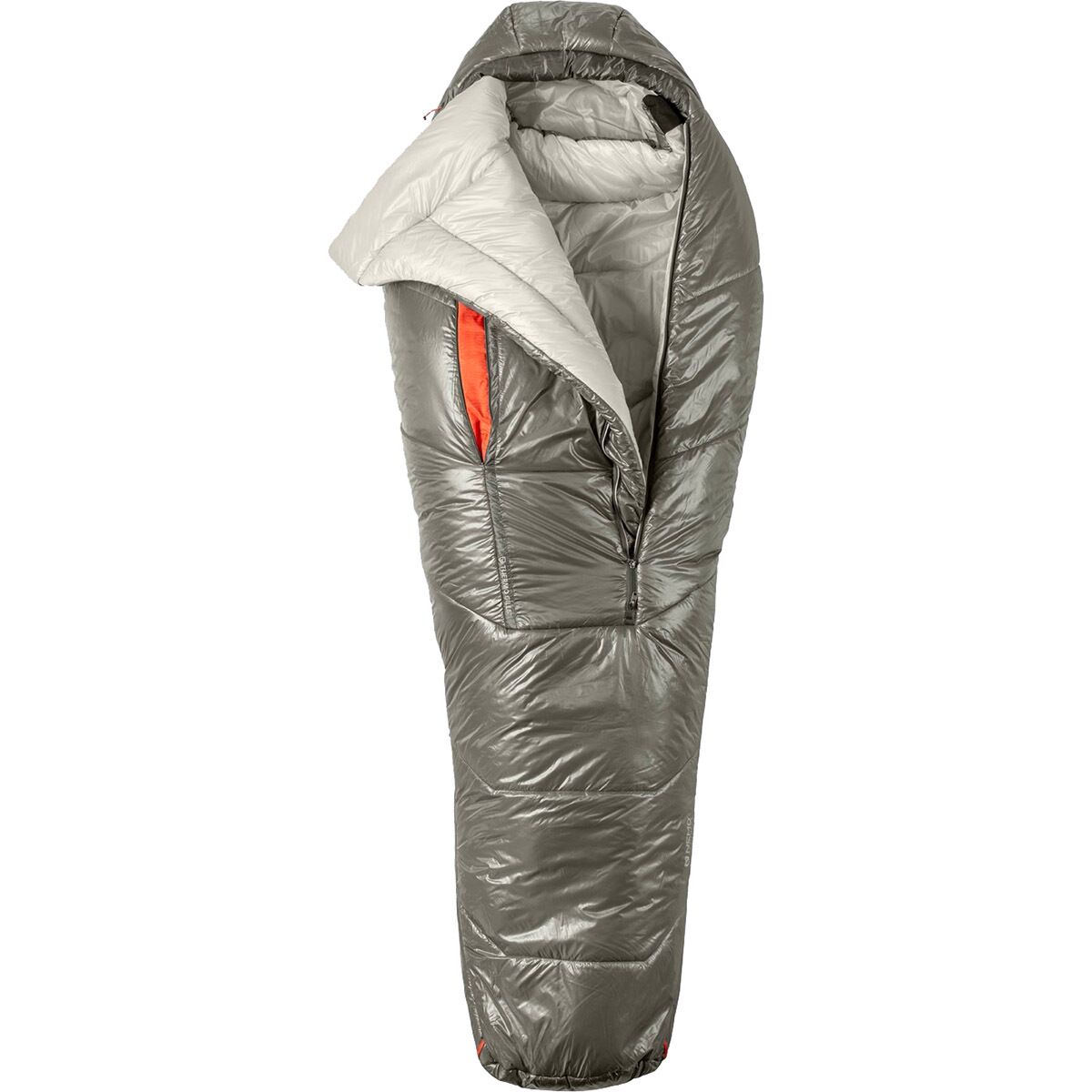 NEMO Equipment Inc. Soul Endless Promise Sleeping Bag: 15/25F Synthetic in Smokey Olive / Fog / Spicy Orange - Size: Short