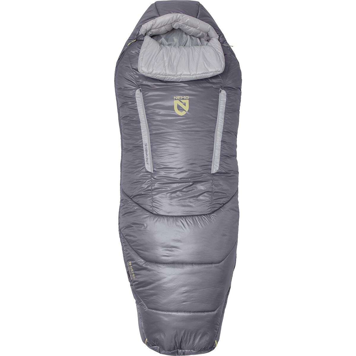 NEMO Equipment Inc. Women's Forte Endless Promise Sleeping Bag: 20 Deg in Quicksilver / Aluminum - Size: Regular Wide