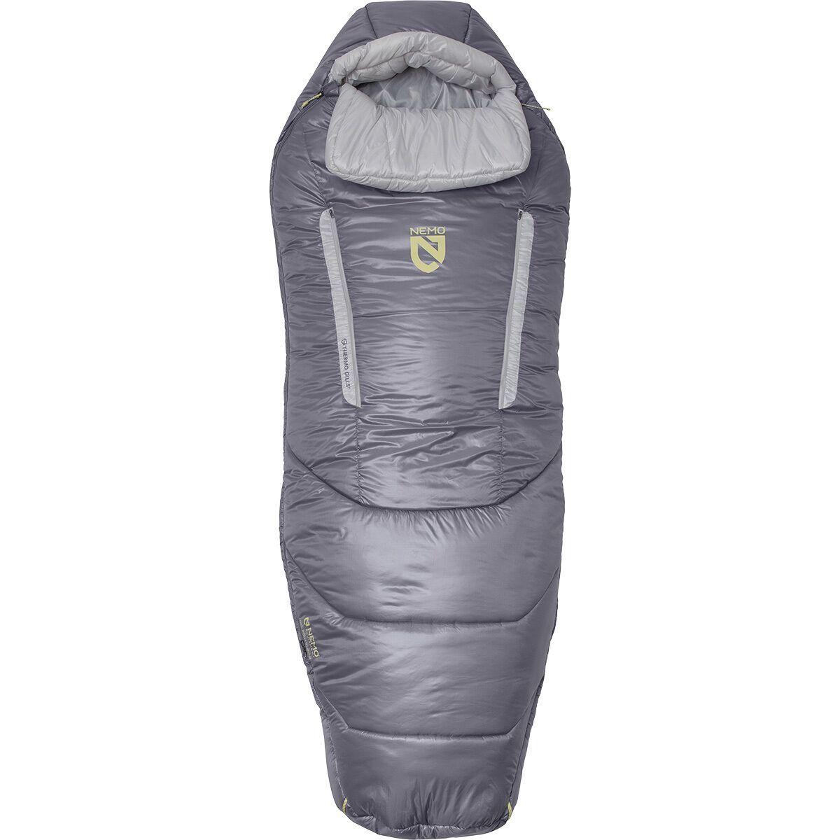 NEMO Equipment Inc. Women's Forte Endless Promise Sleeping Bag: 20 Deg in Quicksilver / Aluminum - Size: Regular