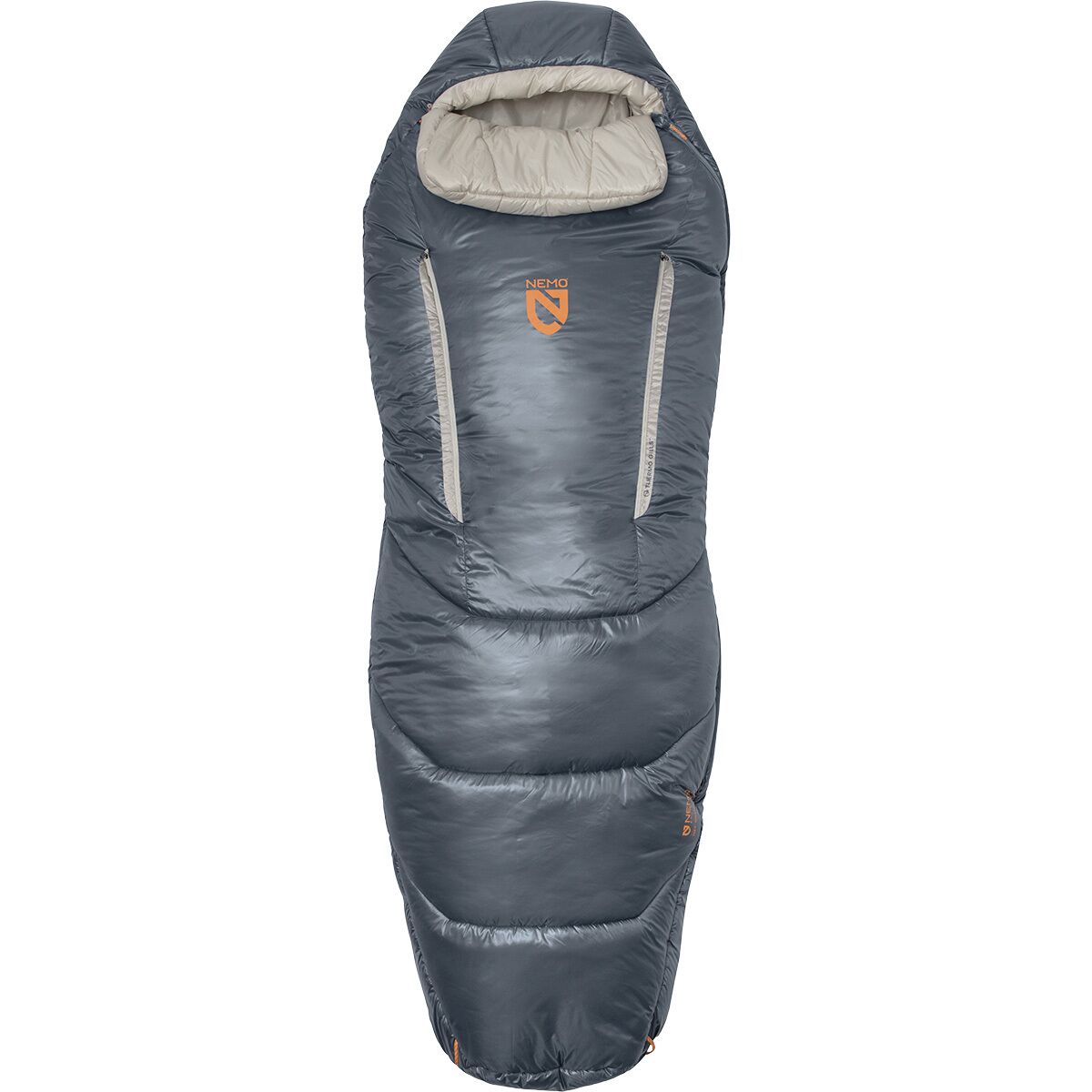 NEMO Equipment Inc. Forte Endless Promise Sleeping Bag: 20F Synthetic in Fortress / Pelican - Size: Regular