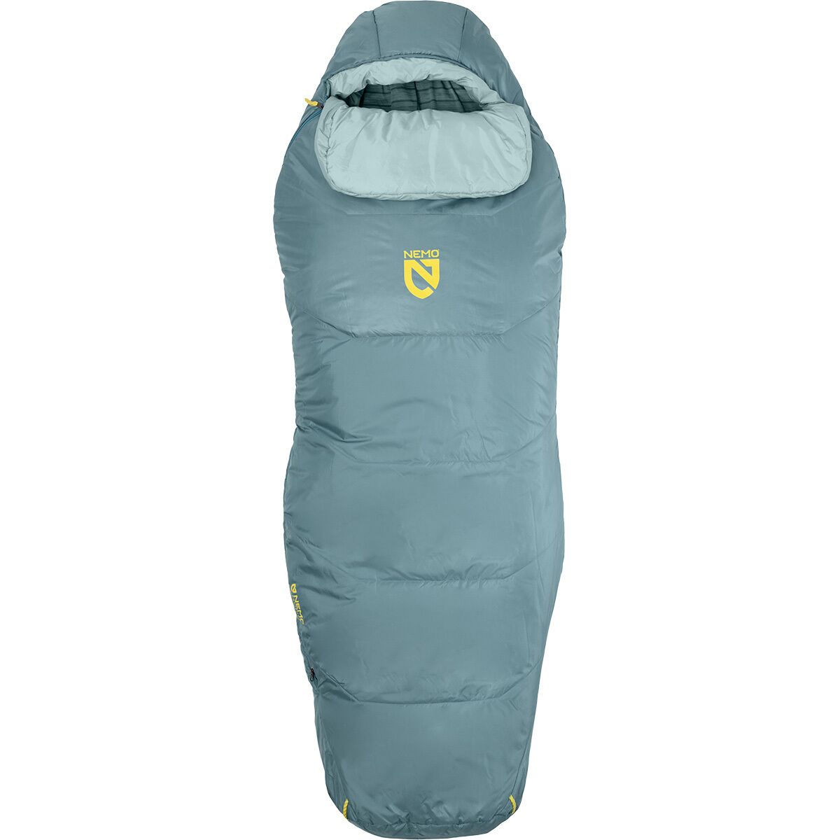 NEMO Equipment Inc. Women's Tempo 35 Sleeping Bag: 35F Synthetic in Arctic / Aquifer - Size: Regular