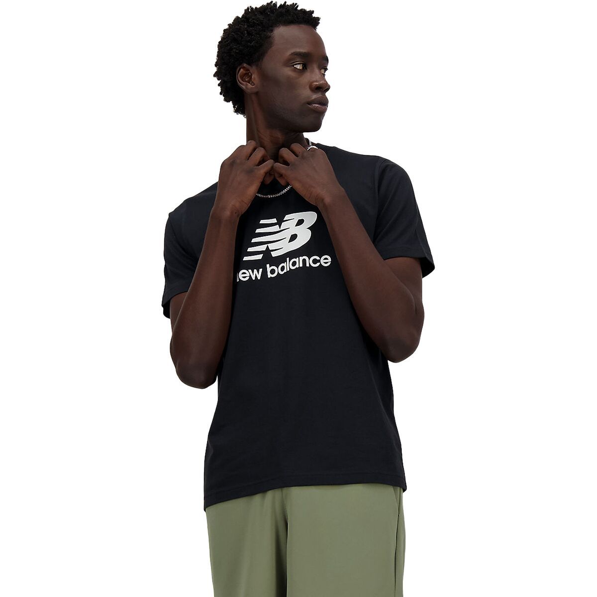 New Balance Men's Sport Essentials Logo T-Shirt in Black - Size: Small