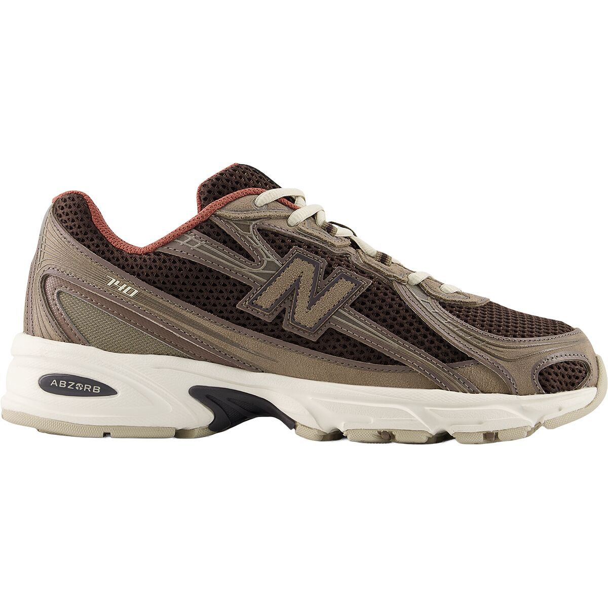 New Balance 740 Shoe in Cortado / Thunder Brown / Red - Size: Mens 11.0/Womens 12.5