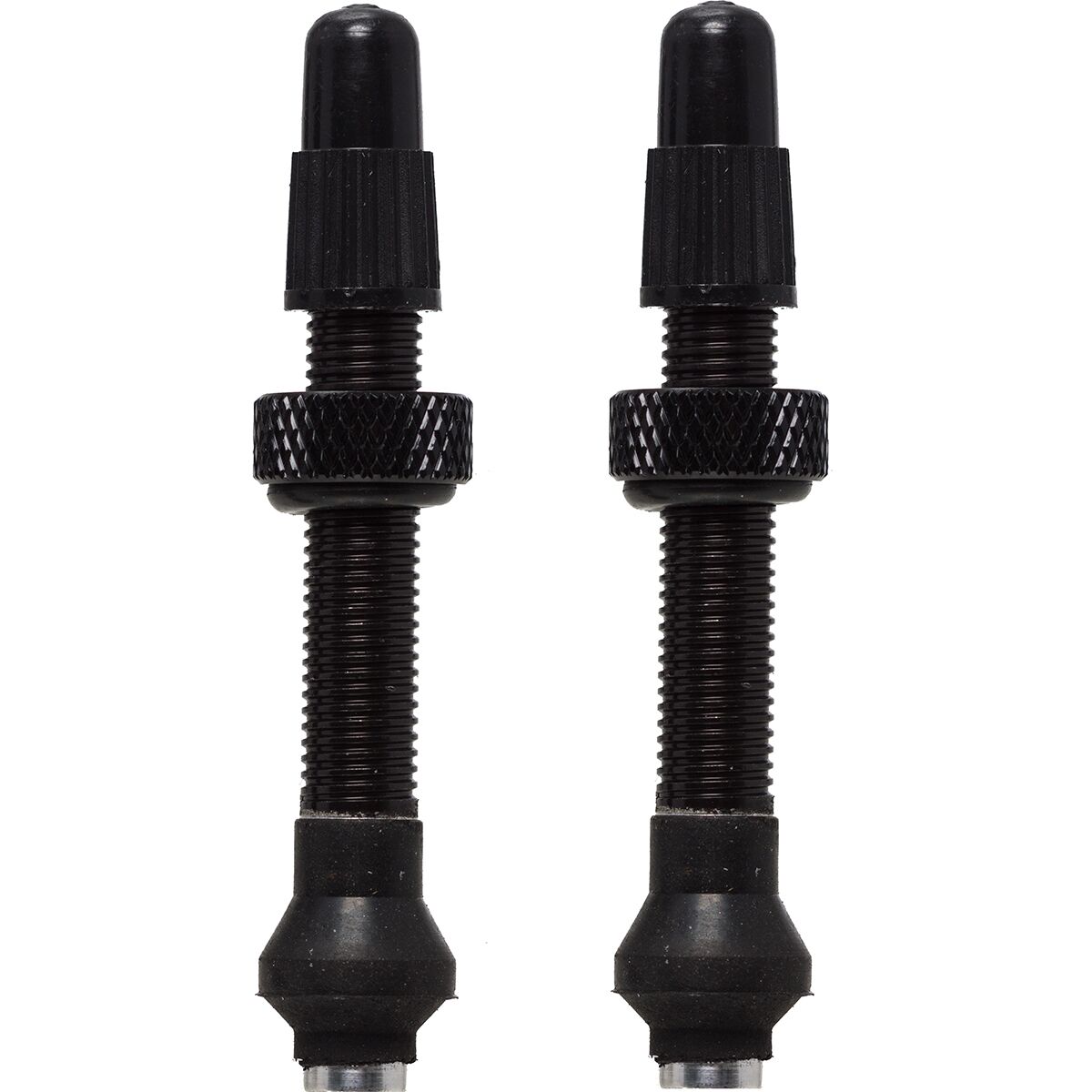 Industry Nine Industry Nine No-Clog Aluminum Tubeless Valve Stems in Black - Size: 80mm/Pair - $33.30 at Steep and Cheap