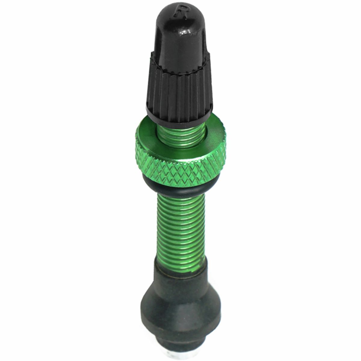 Industry Nine No-Clog Aluminum Tubeless Valve Stems in Black - Size: 80mm/Pair