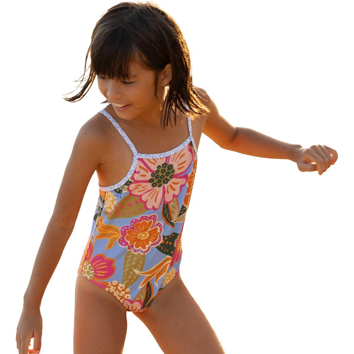Nani Swimwear Skinny Strap One-Piece Swimsuit - Toddler Girls' in Mona - Size: 3T