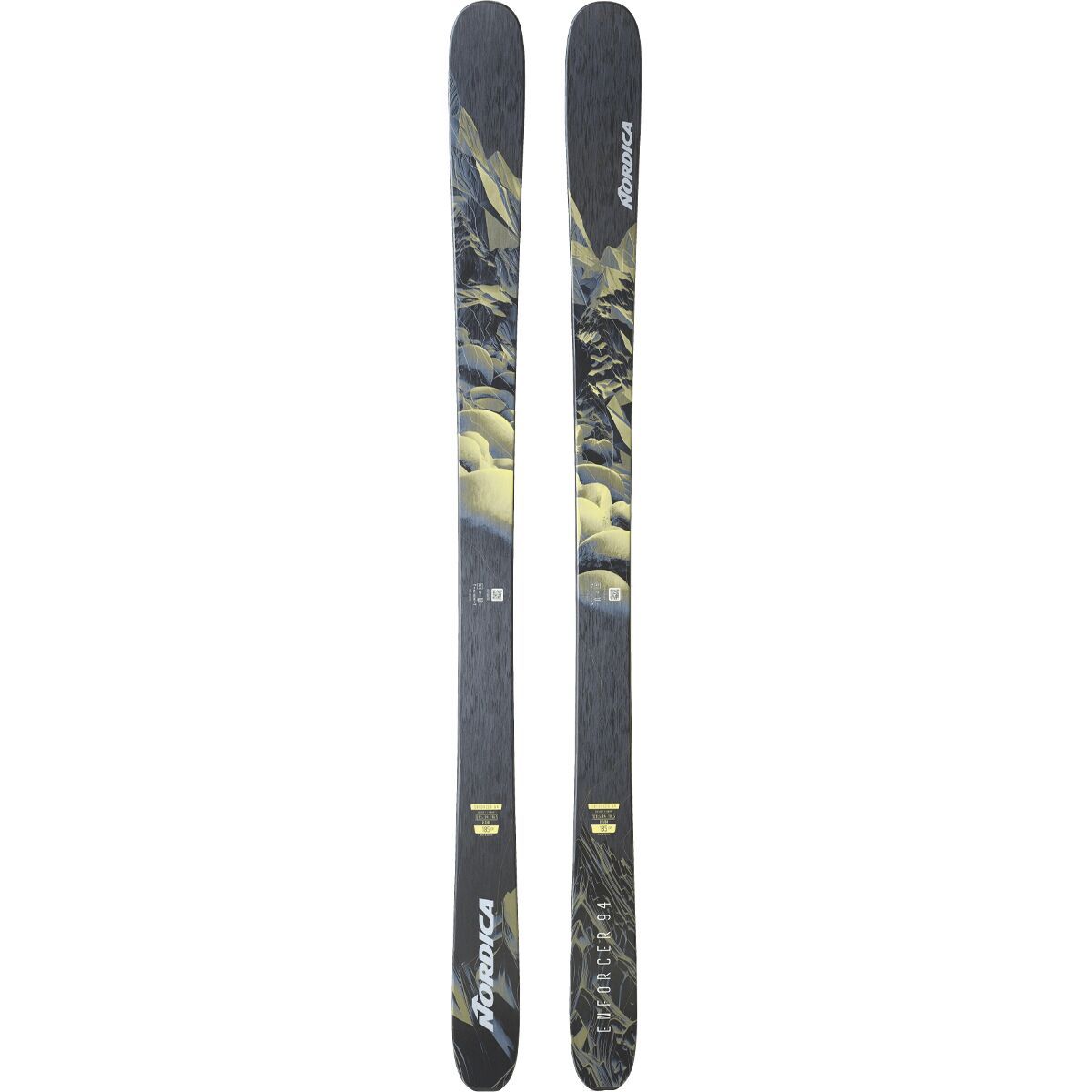 Nordica Enforcer 94 Ski - 2025 in Black / Yellow / Blue - Size: 185cm