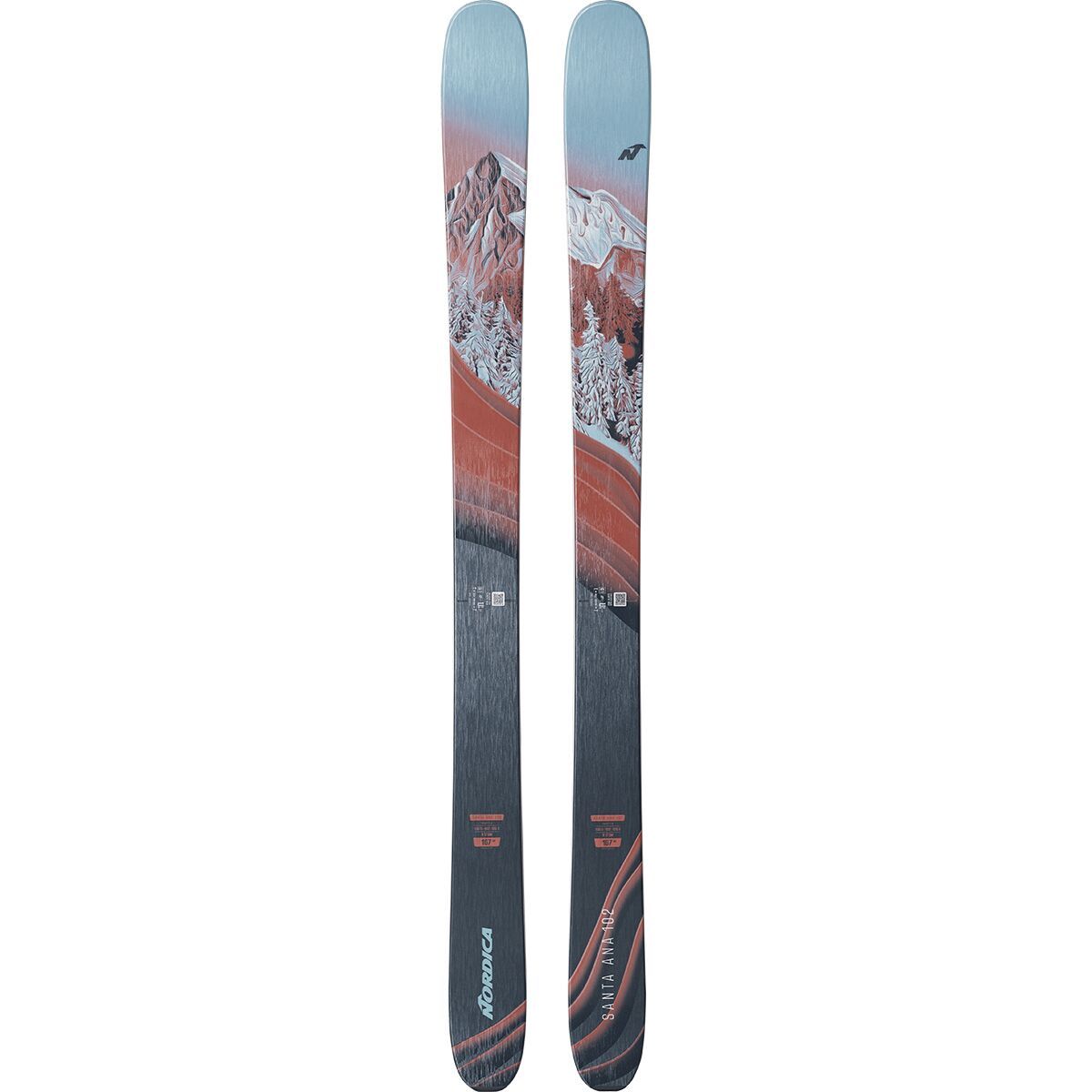 Nordica Women's Santa Ana 102 Ski - 2025 in Blue / Rust - Size: 161cm