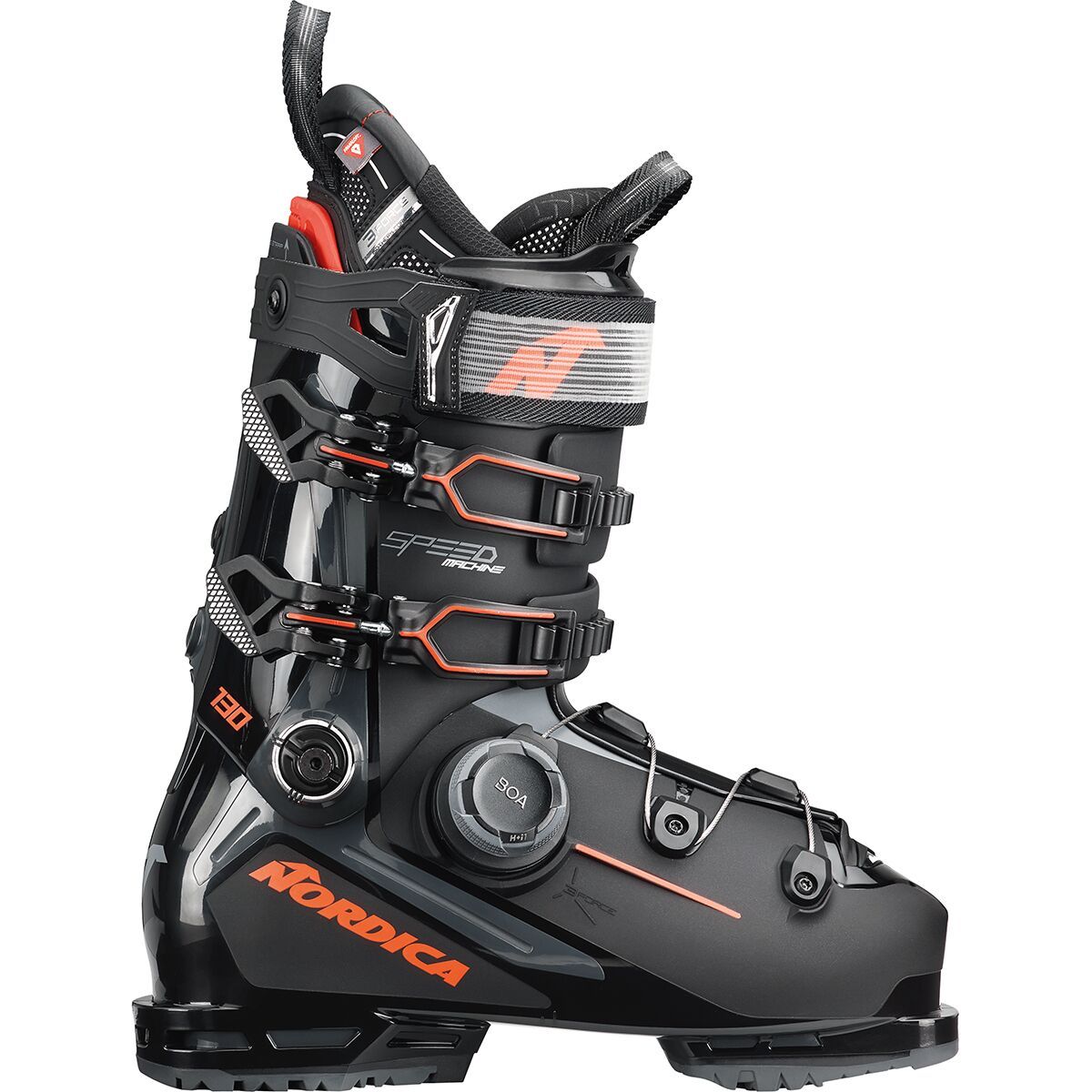 Nordica Speedmachine 3 Boa 130 Ski Boot - 2025 in Black / Anthracite / Red - Size: 29.5