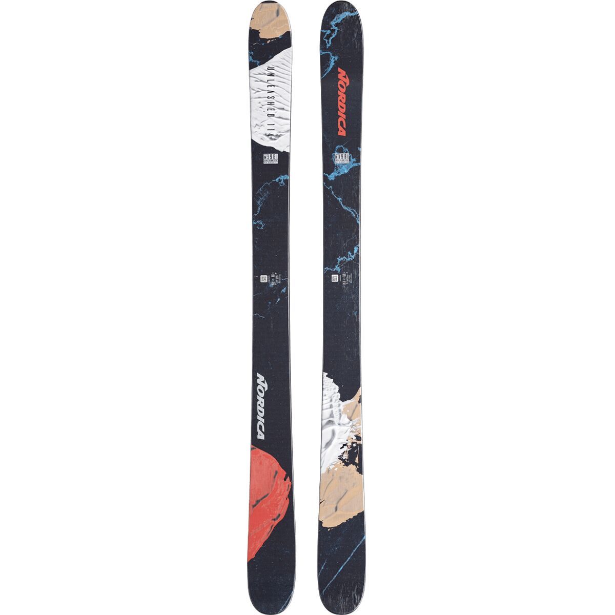 Nordica Unleashed 114 Ski - 2025 in Blue / Red / Brown - Size: 180cm