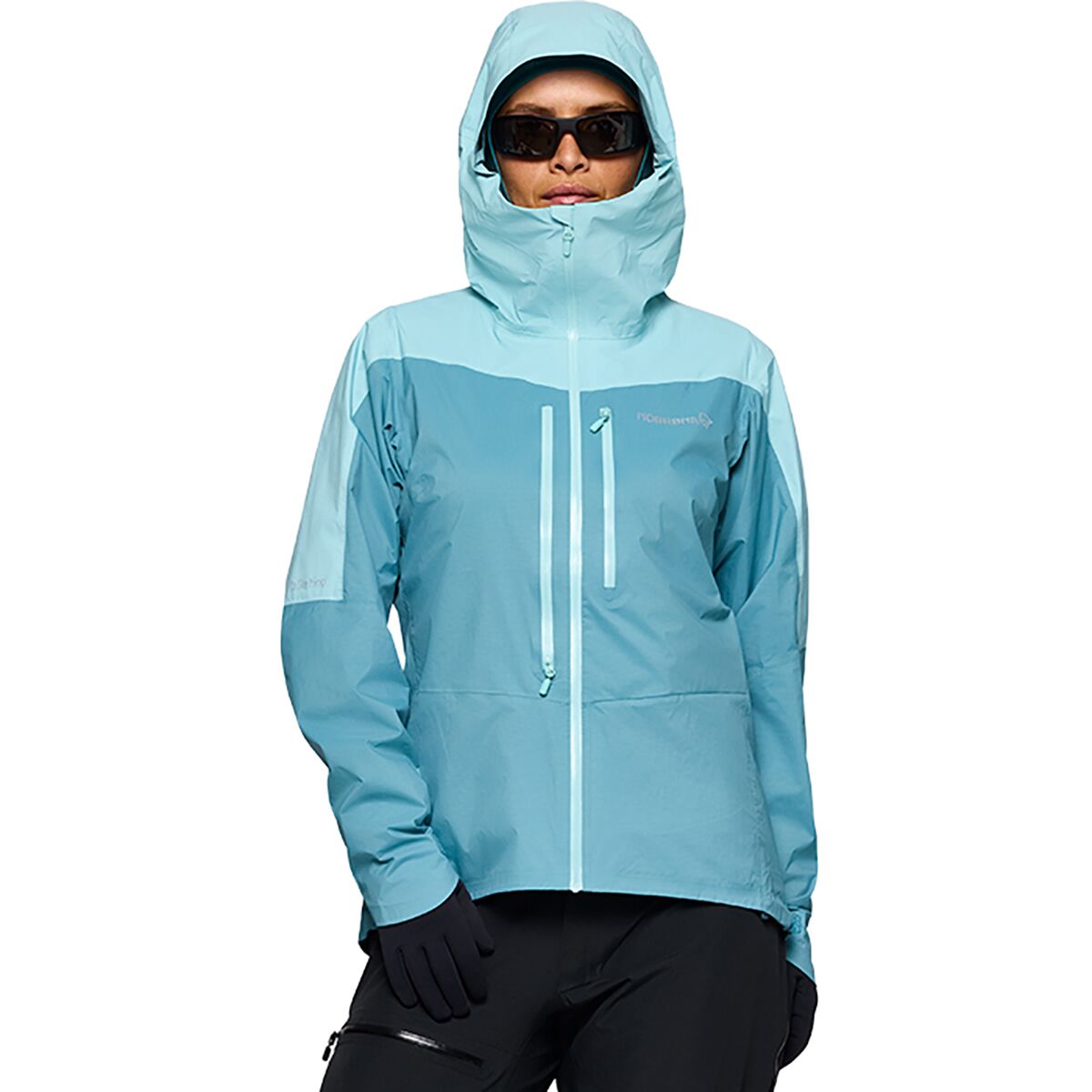 Norrona Women's Falketind Dri1 Jacket in Brittany Blue / Aqua Haze - Size: Medium