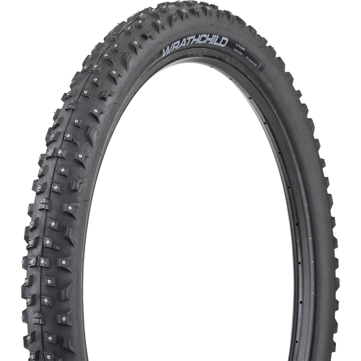 45NRTH Wrathchild Studded Tubeless 29 x 2.6in Tire in Black, 60tpi, 252 Concave Carbide Studs - Size: 29x2.6