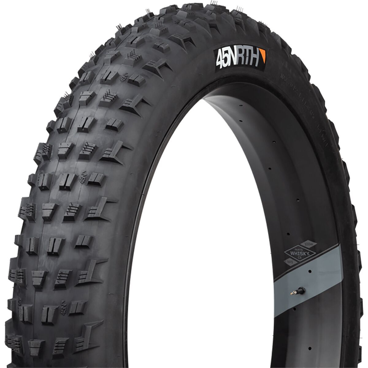 45NRTH Vanhelga Fatbike Tubeless Tire - 26in in Black, 120tpi - Size: 26x4.2