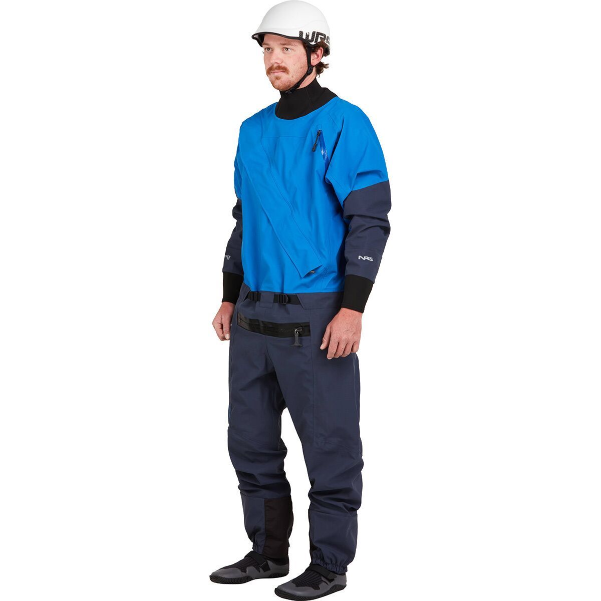 NRS Men's Nomad Comfort-Neck Drysuit in Blue - Size: Small