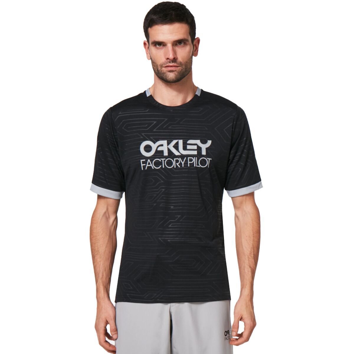 Oakley Men's Pipeline Trail Jersey in Red Line - Size: Medium