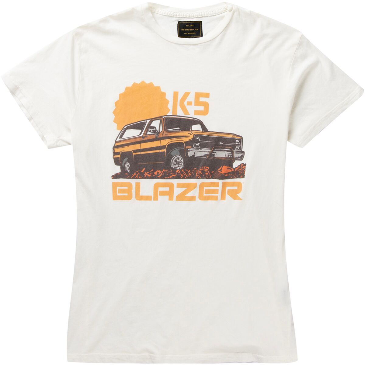 Original Retro Brand Women's Blazer T-Shirt in Antique White - Size: XS