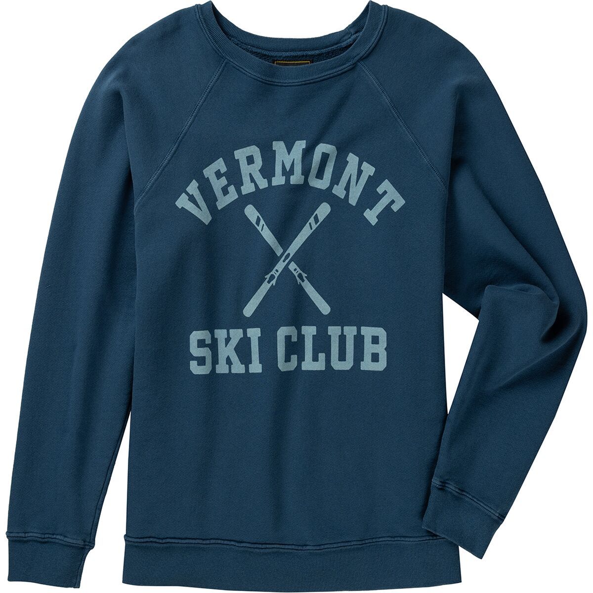 Original Retro Brand Women's Vermont Ski Club Sweatshirt in Midnight Navy - Size: Large