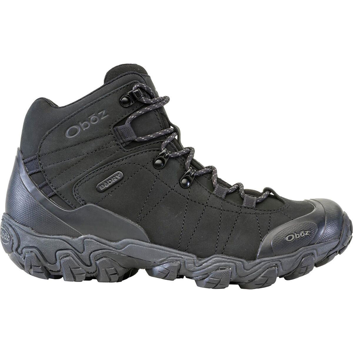 Oboz Men's Bridger Mid B-Dry Hiking Boot in Black Sea - Size: