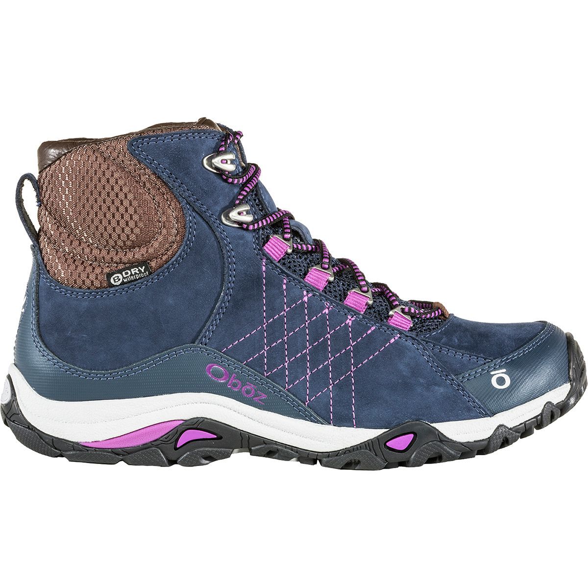 Oboz Women's Sapphire Mid B-Dry Hiking Boot in Huckleberry - Size: 6.5