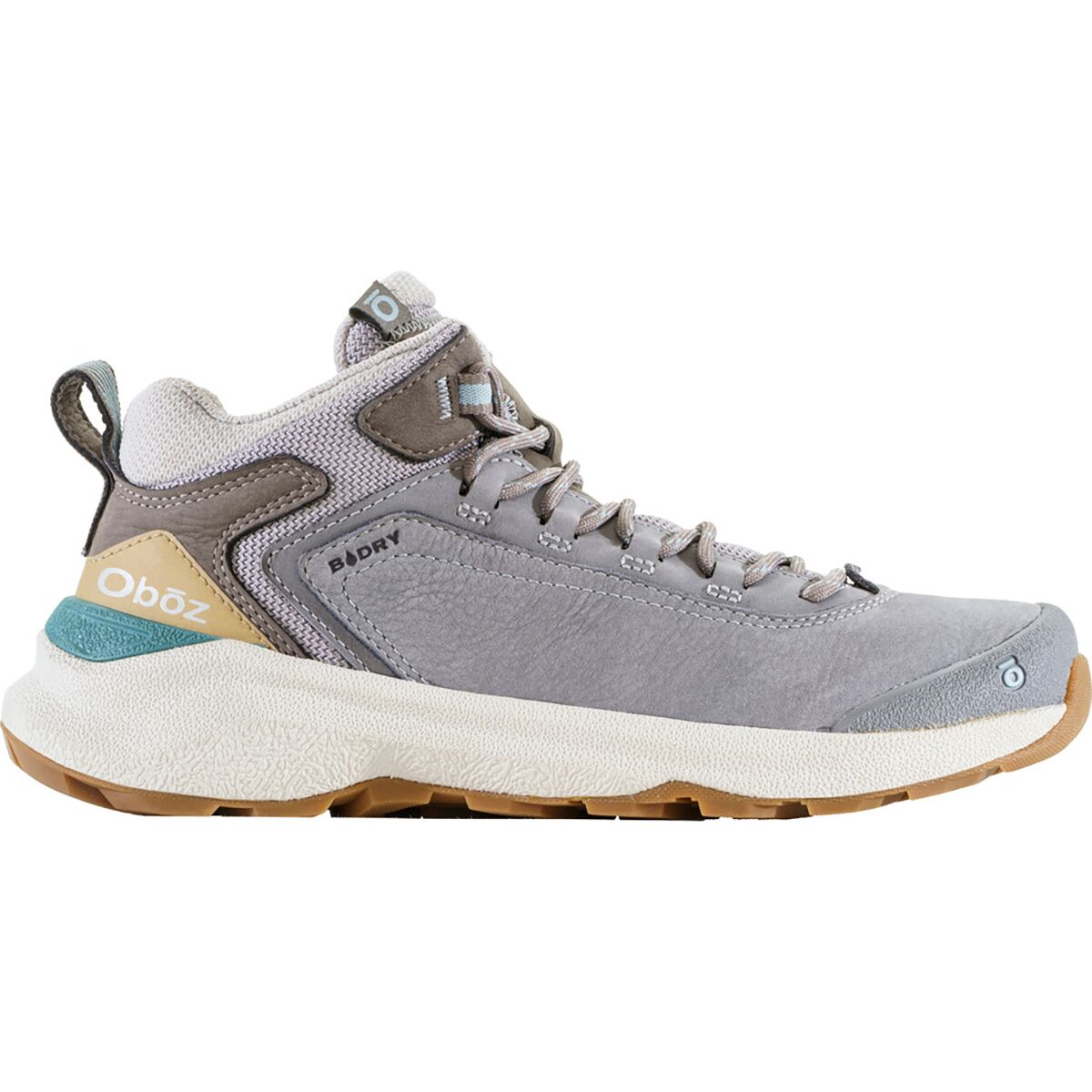 Oboz Women's Cottonwood Mid B-DRY Hiking Boot in Drizzle - Size: