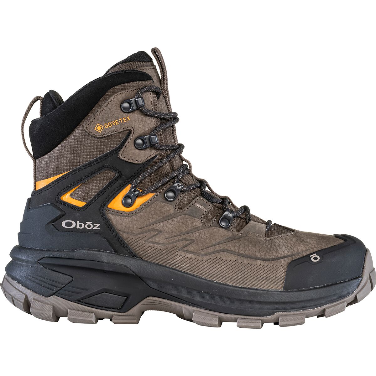Oboz Men's Bridger Ridge Mid GTX Hiking Boot in Classic Brown - Size: