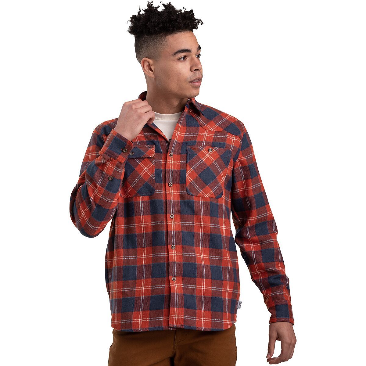 Outdoor Research Men's Feedback Flannel Shirt in Kalamata Plaid - Size: XXL