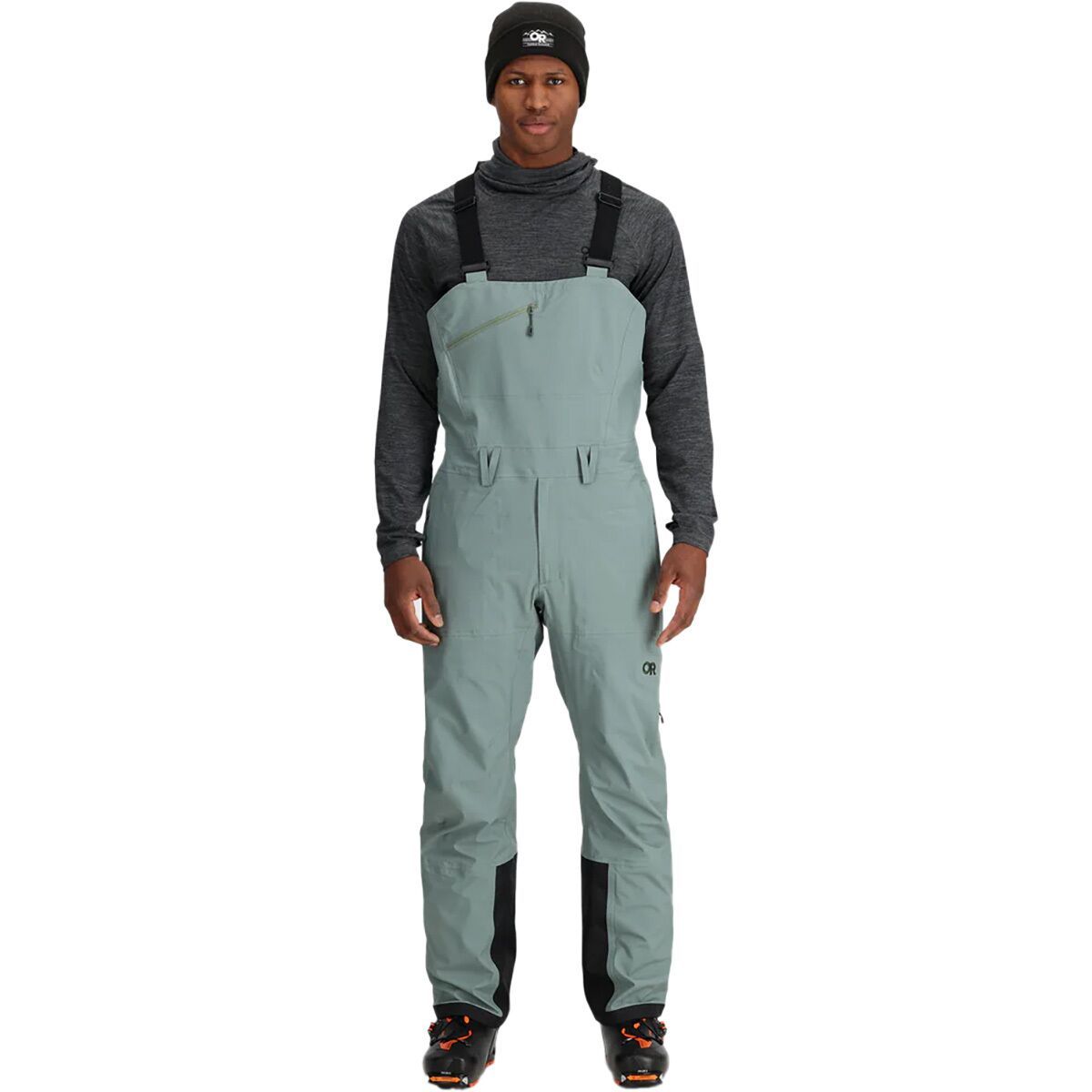 Outdoor Research Men's Carbide Bib Pant in Solid Black - Size: XL/Regular