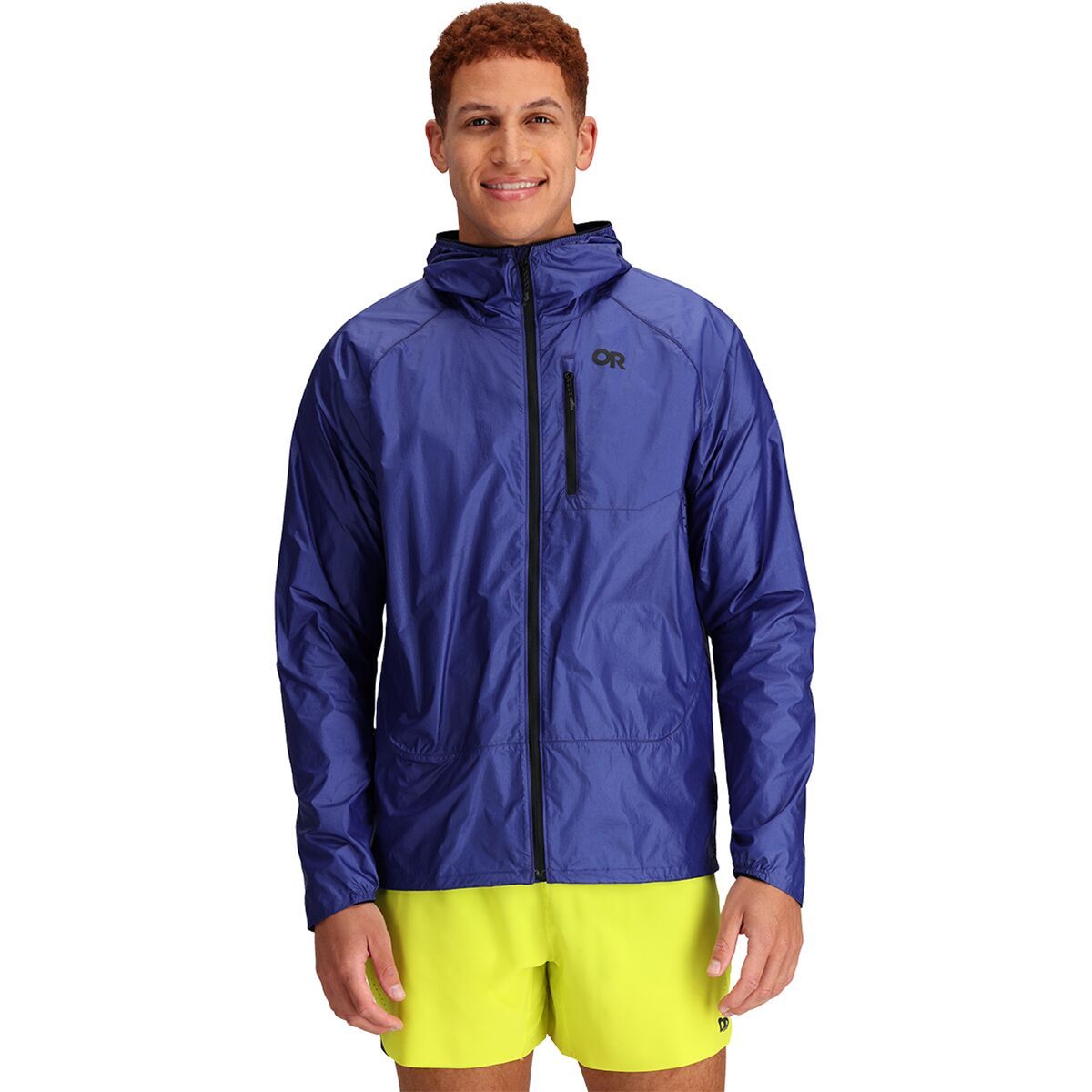 Outdoor Research Men's Helium Wind Hooded Jacket in Sulphur - Size: XL