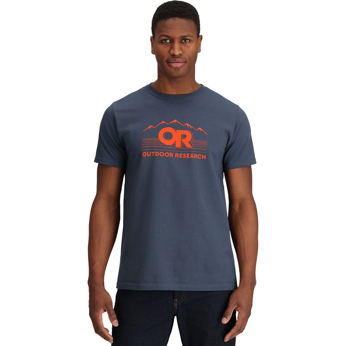 Outdoor Research Men's OR Advocate T-Shirt in Naval Blue Heather - Size: Small