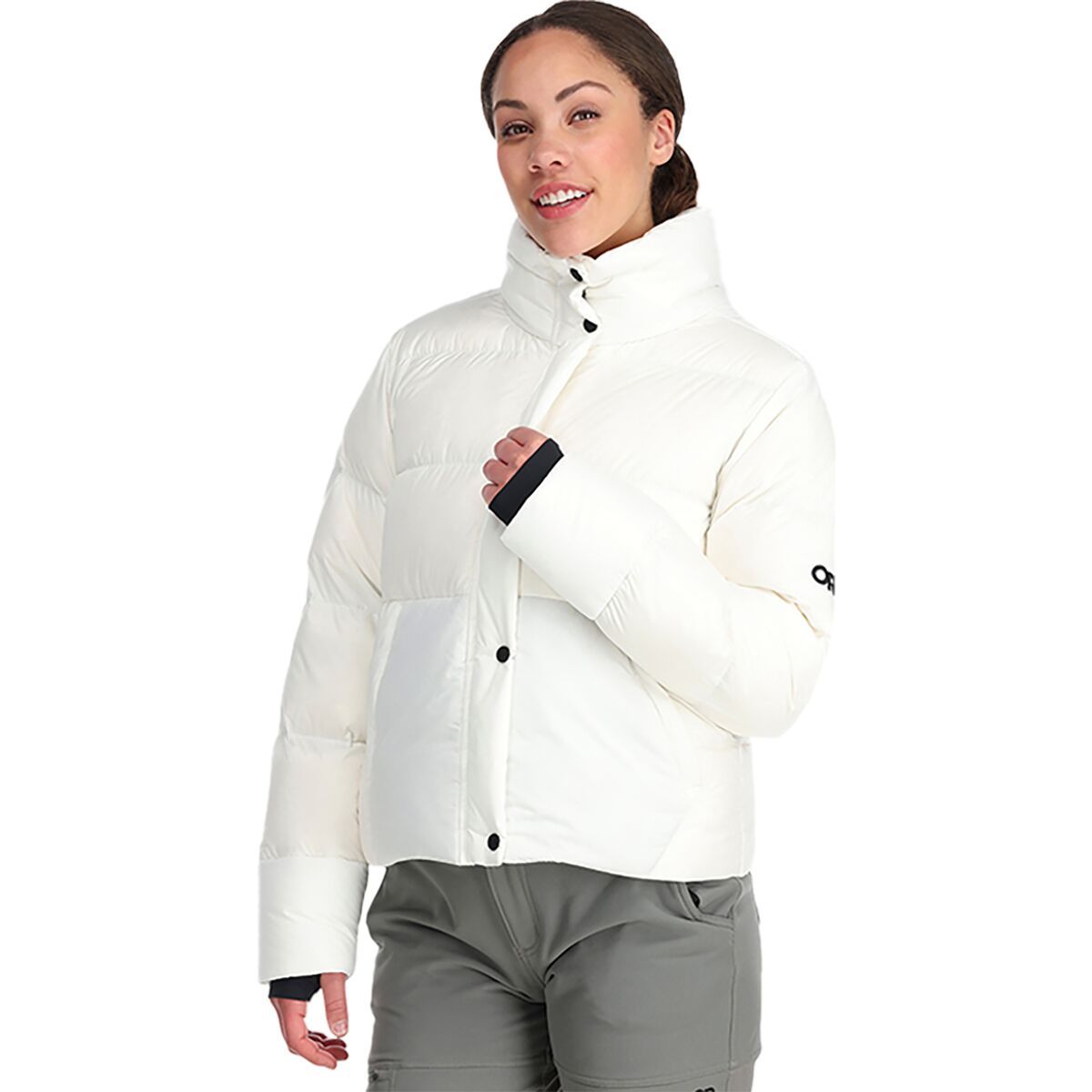 Outdoor Research Women's Coldfront Down Jacket in Nimbus Watercolor - Size: Medium