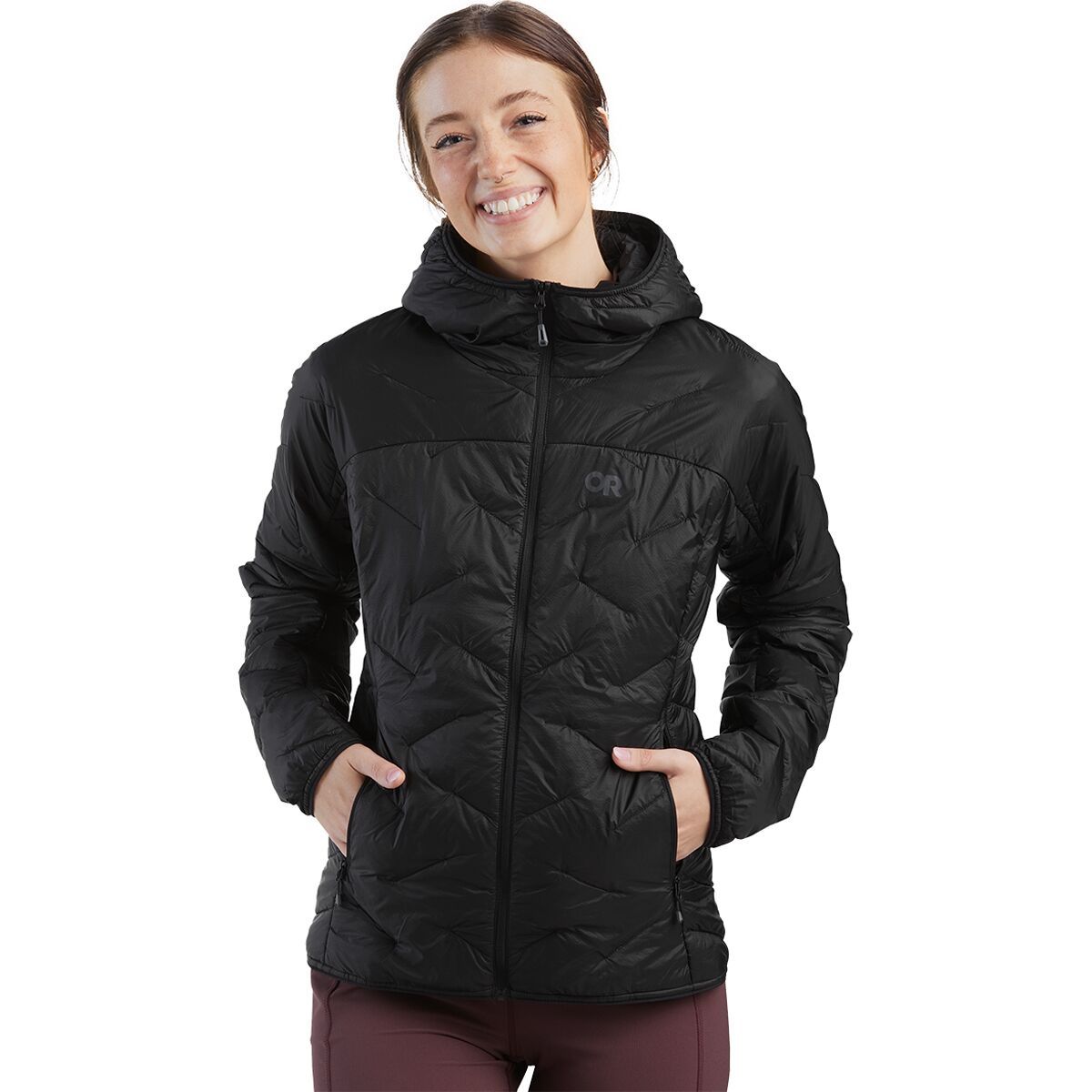 Outdoor Research Women's SuperStrand LT Hooded Jacket in Azalea - Size: XS