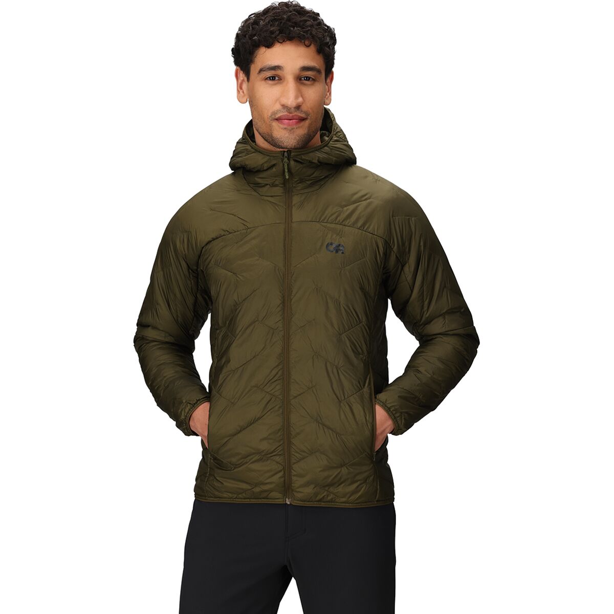 Outdoor Research Men's SuperStrand LT Hoodie in Dark Olive - Size: Small