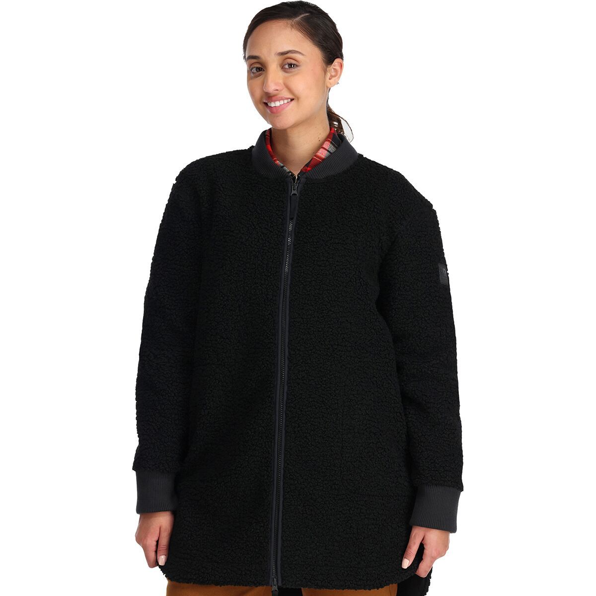 Outdoor Research Women's Juneau Sherpa Fleece Coat in Black - Size: Large