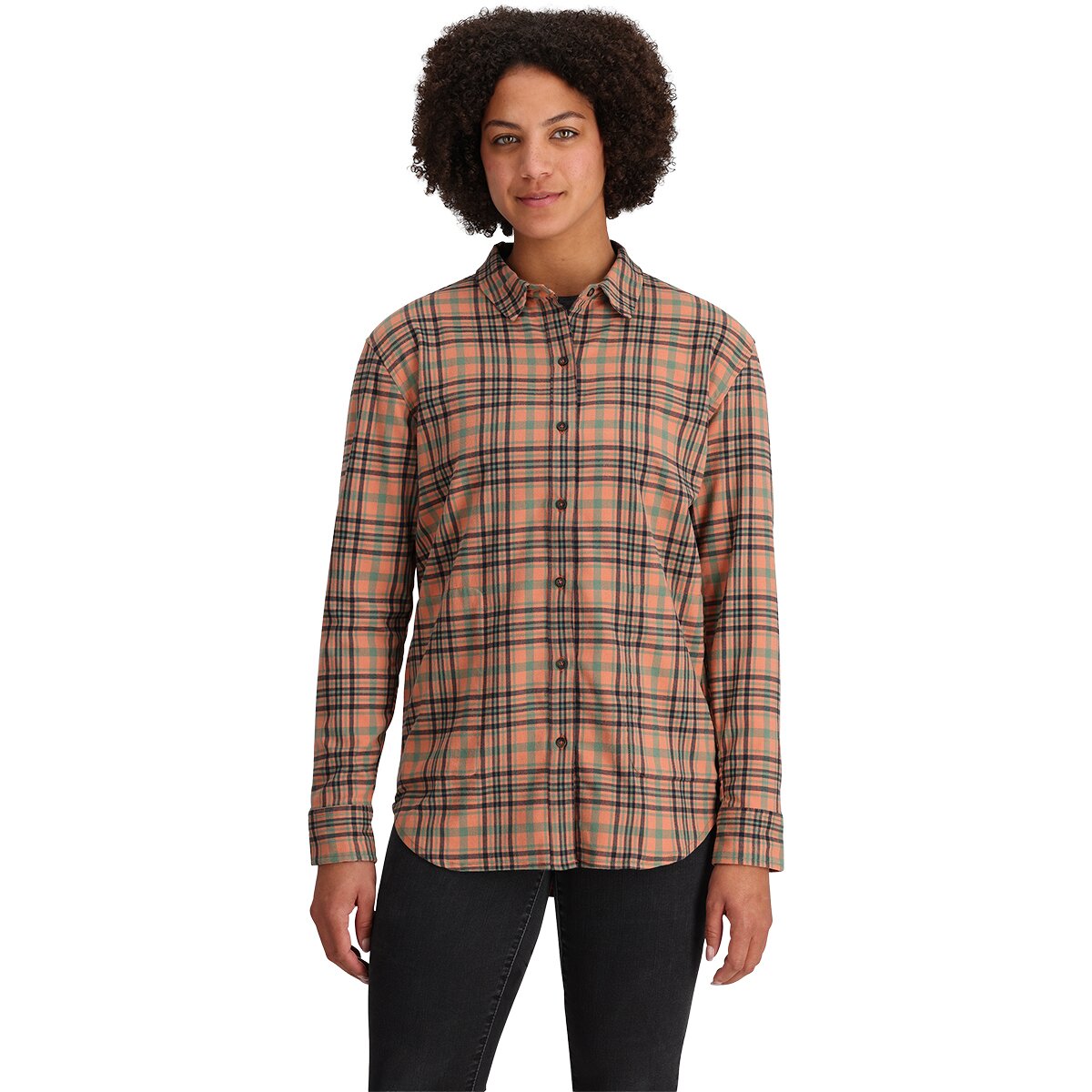 Outdoor Research Outdoor Research Women's Kulshan Flannel Shirt in Cinnamon - Size: XL - $52.25 at Steep and Cheap