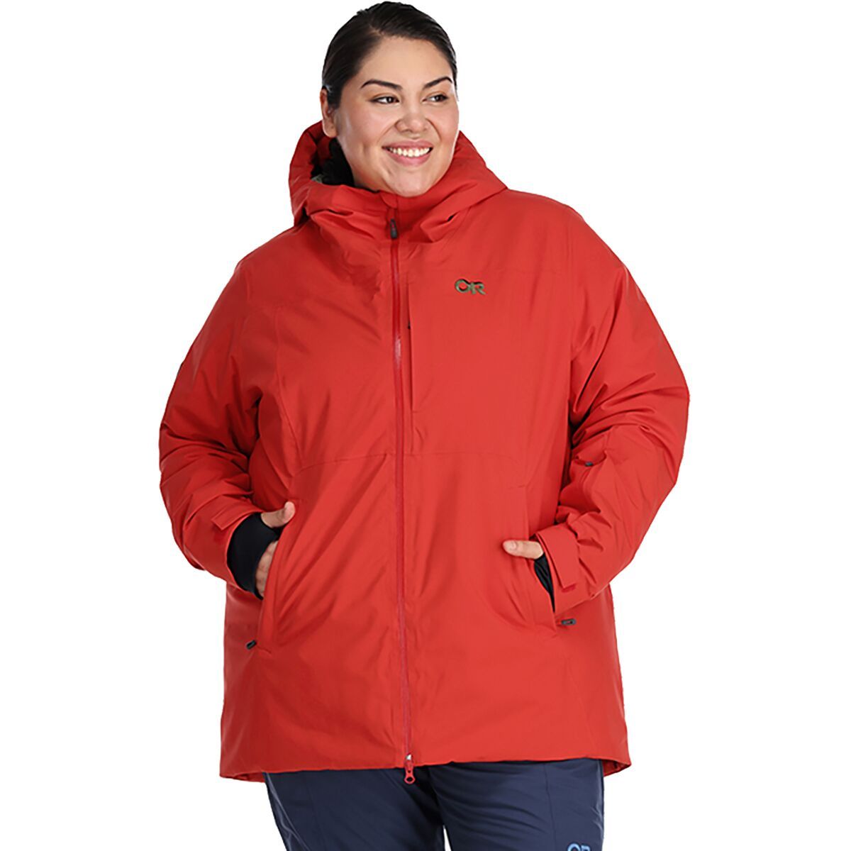 Outdoor Research Women's Snowcrew Plus Jacket in Black - Size: 1X