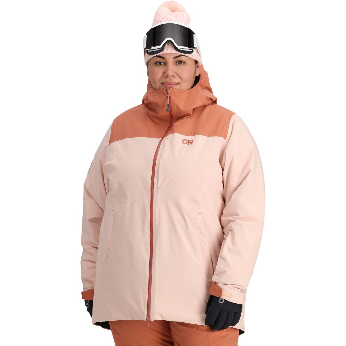 Outdoor Research Women's Snowcrew Plus Jacket in Sienna / Cinnamon - Size: 3X
