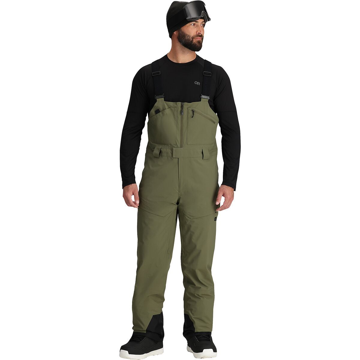 Outdoor Research Men's Snowcrew Bib Pant in Black - Size: M/Regular