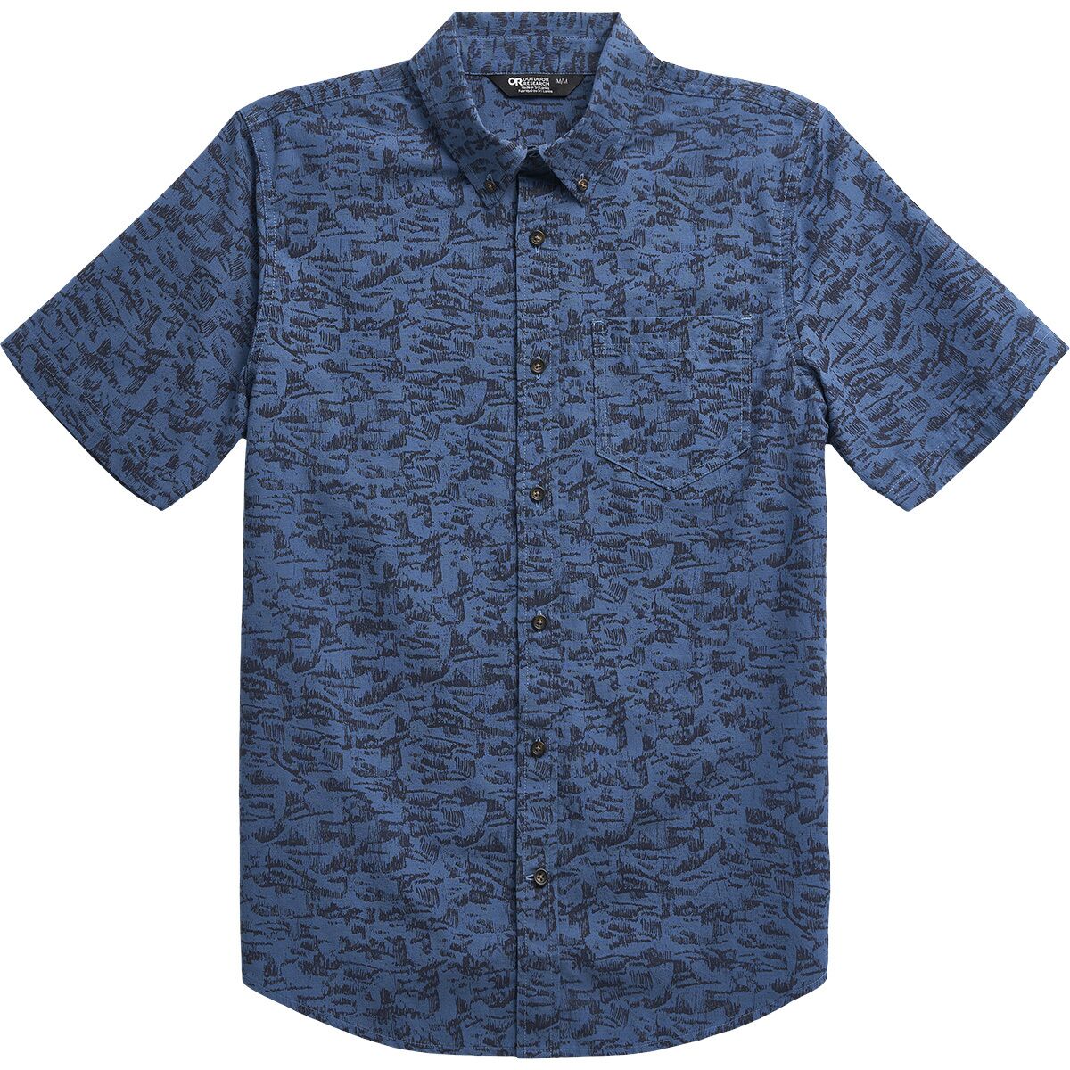 Outdoor Research Outdoor Research Men's Rooftop Short-Sleeve Shirt in Skyline Switchback Print - Size: XL - $48.00 at Steep and Cheap