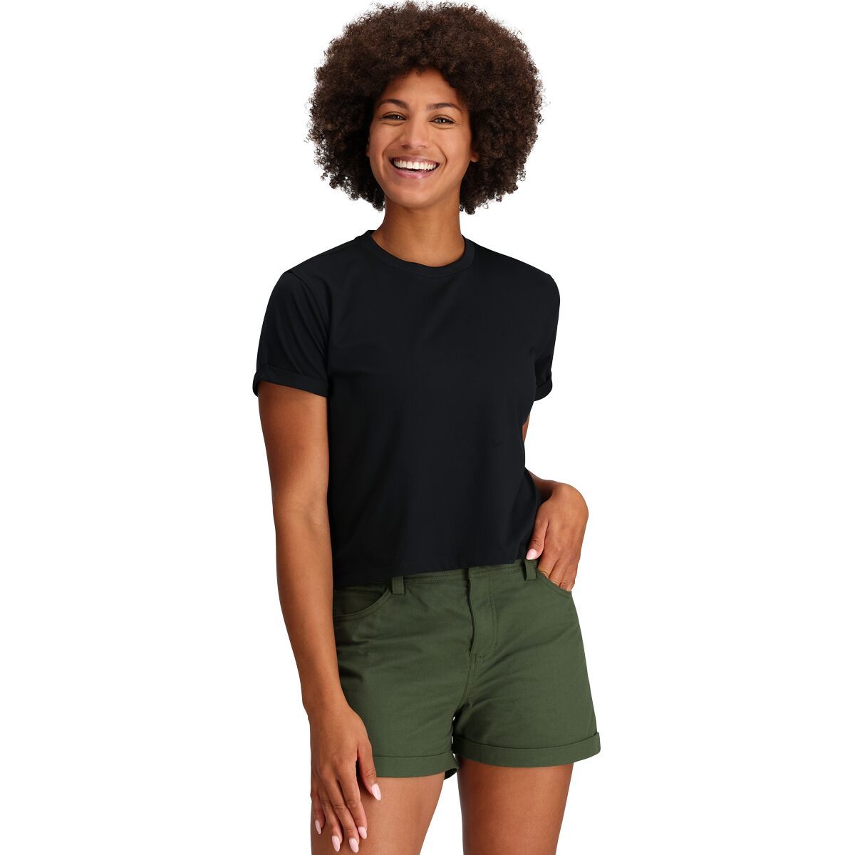 Outdoor Research Women's Essential Boxy T-Shirt in White - Size: XS