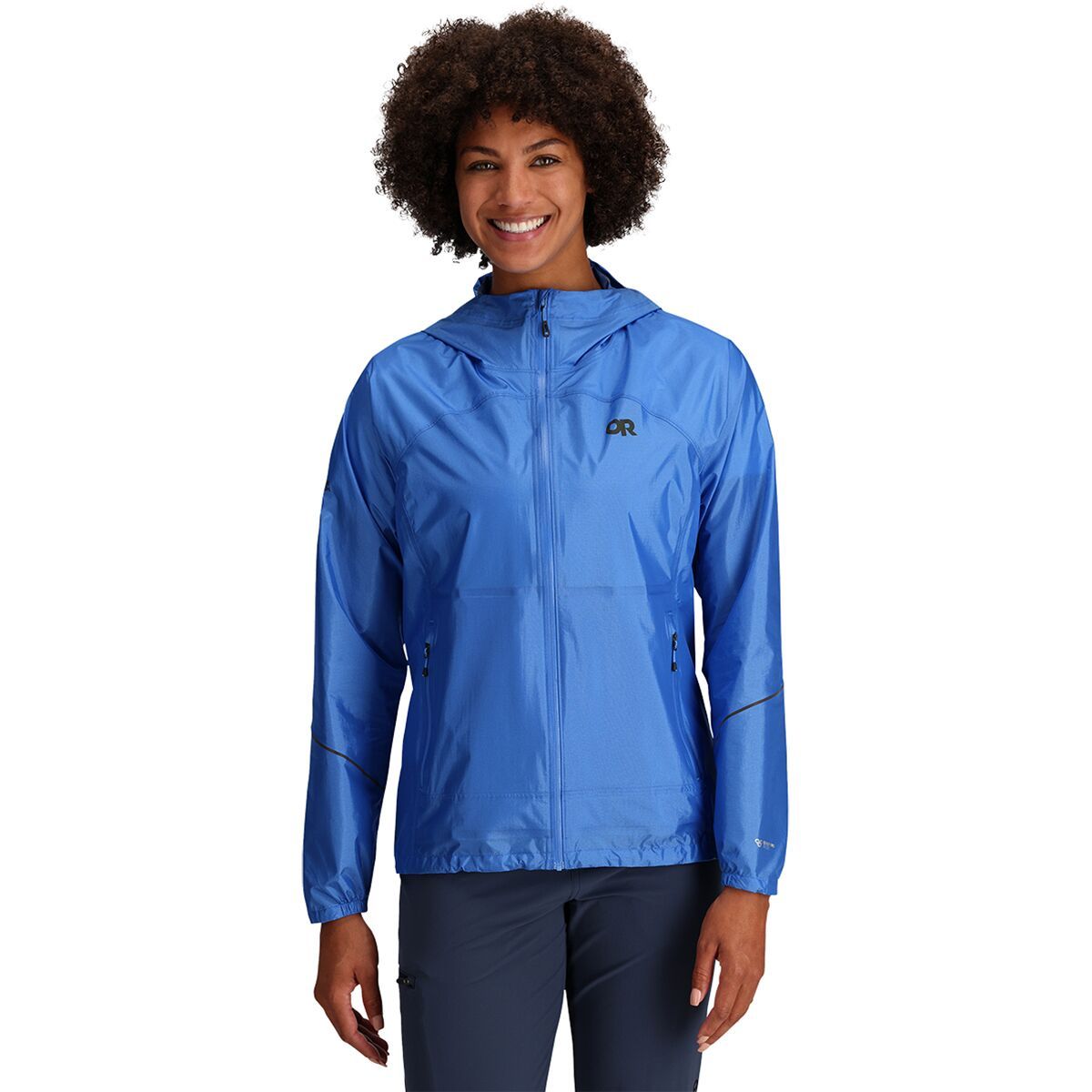 Outdoor Research Women's Helium Rain Jacket in Olympic - Size: Small