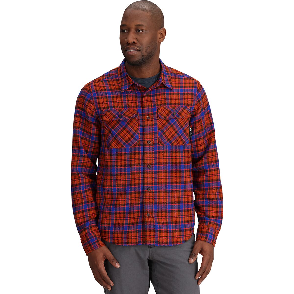 Outdoor Research Outdoor Research Men's Feedback Flannel Twill Shirt in Terra Plaid - Size: Small - $59.37 at Steep and Cheap