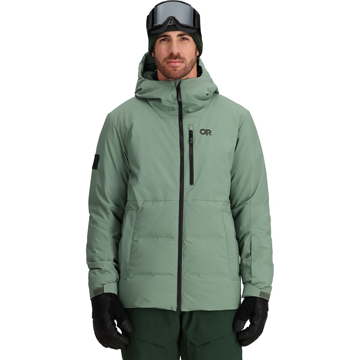 Outdoor Research Men's Snowcrew Down Jacket in Black - Size: XL