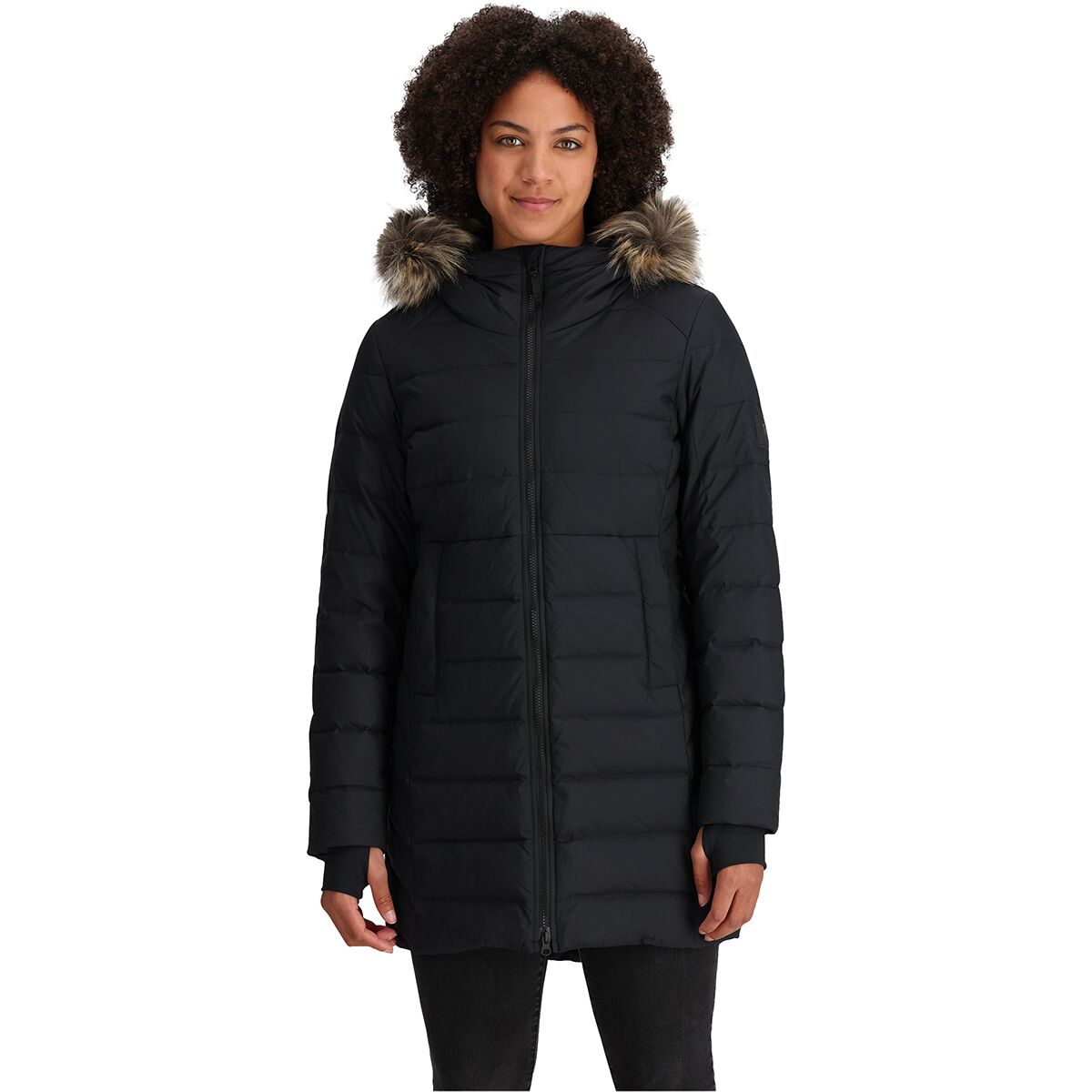 Outdoor Research Women's Coze Lux Down Parka in Black - Size: XS