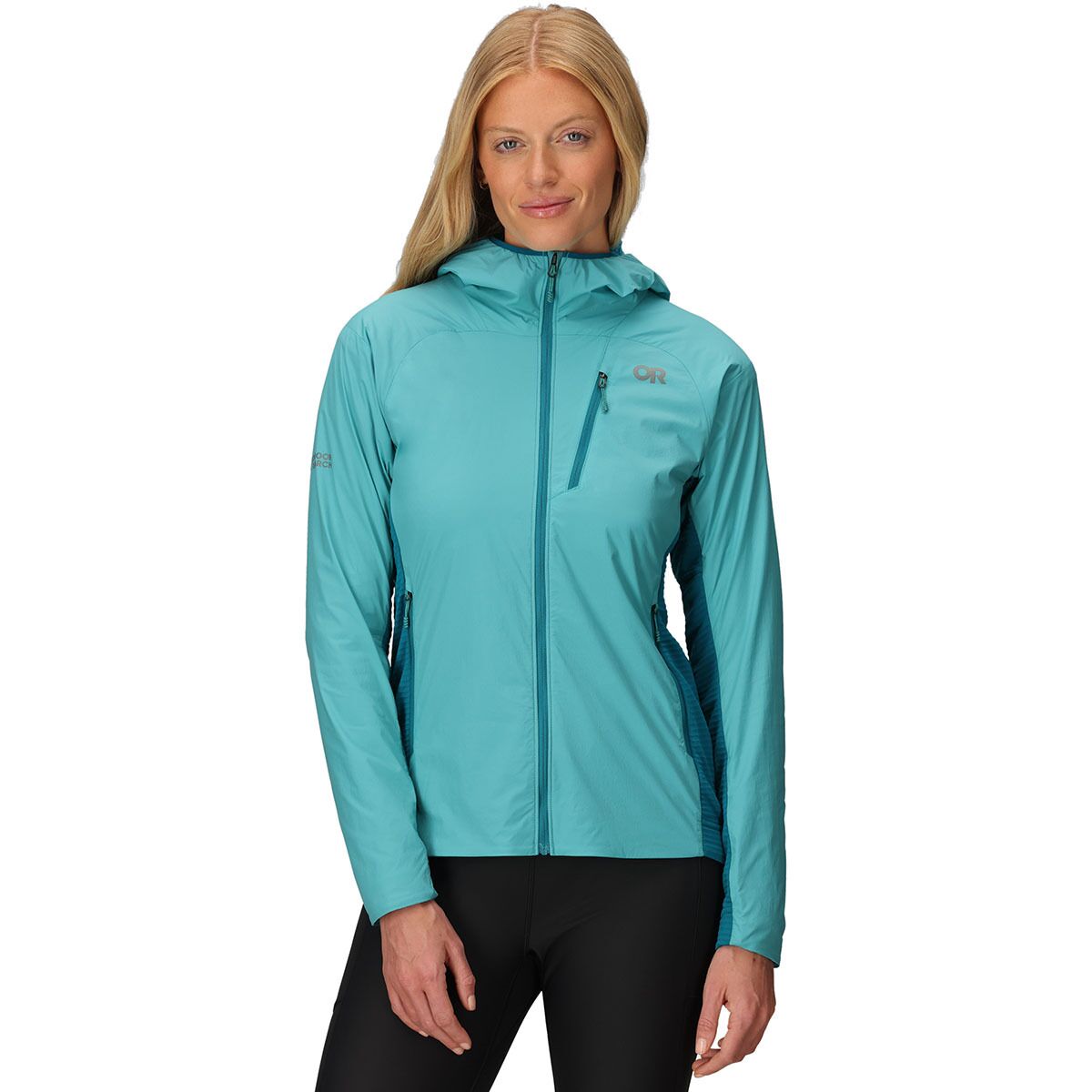 Outdoor Research Outdoor Research Women's Deviator Hoodie in Tidepool / Aurora - Size: XS - $178.50 at Steep and Cheap